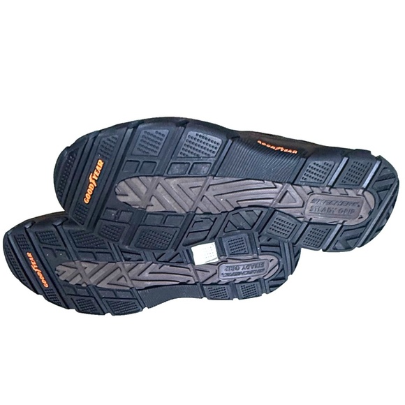 Skechers Leather Slip Ins Goga Mat Arch Memory Foam Men's Brown Size 12 - Picture 10 of 14